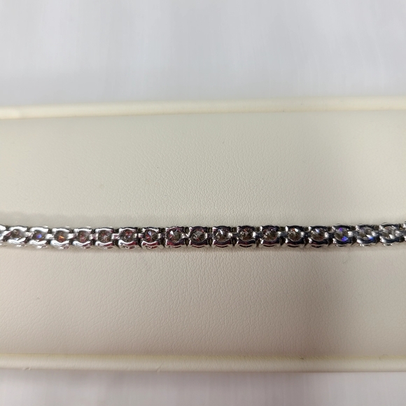 Moissanite Tennis Bracelet 10.75 ctw. Certified - Picture 12 of 15